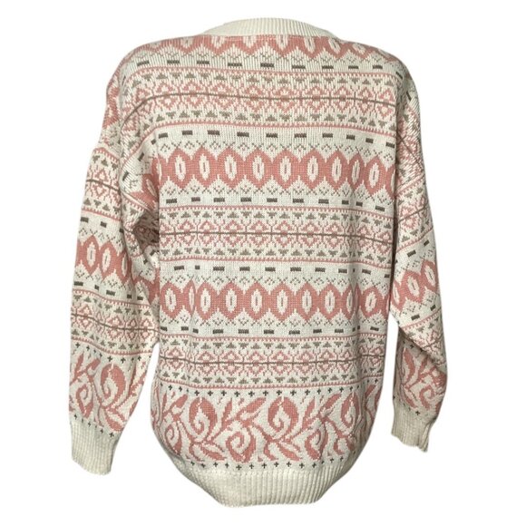 Vintage fair isle geometric kint sweater by Christopher & Banks  Size Large - Picture 2 of 7